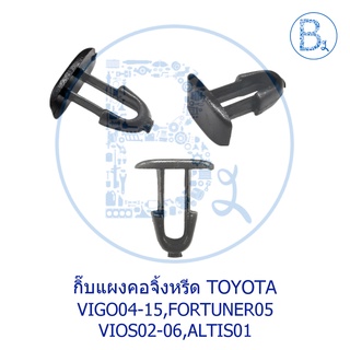 B133 กิ๊บแผงคอจิ้งหรีด TOYOTA VIGO04-15,FORTUNER05,VIOS02-06,ALTIS01 / กิ๊บรีดน้ำฝากระโปรงหน้า TOYOTA COROLLA AE110-112