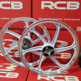 ล้อแม็ก(Racing Boy) ขอบ 17 CZ-I/WAVE 110-I NEW/W125I NEW ปลาวาฬ L.E.D สีขาวปัด (ลาย588) รหัสสินค้า 01S0305W