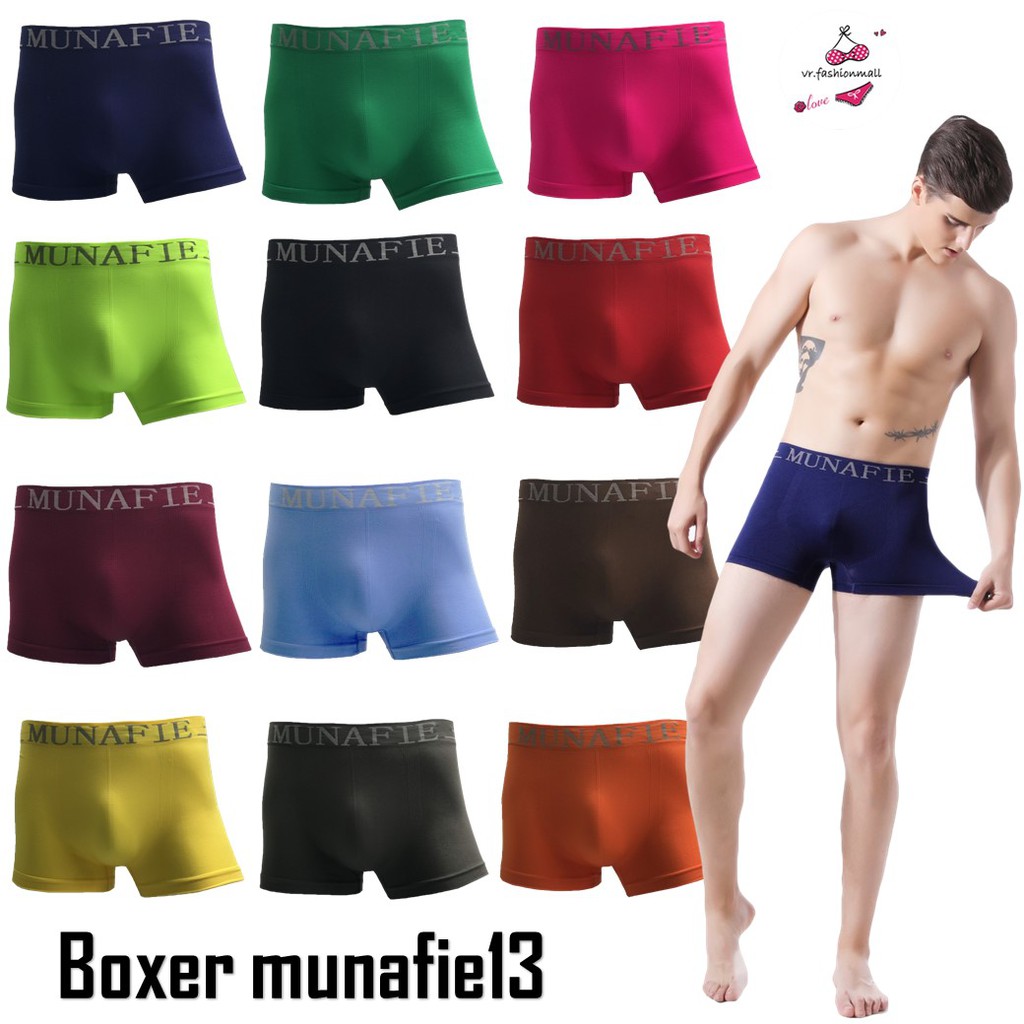 ⚡️ลดพิเศษ⚡ MNF-13 กางเกงในบ๊อกเซอร์ชายผ้านิ่ม Boxer กางเกงบ๊อกเซอร์ [vr.fashionmall]