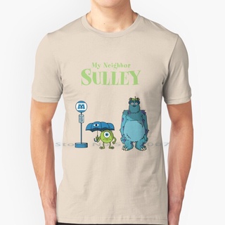 เสื้อผ้าผชเสื้อยืดผ้าฝ้าย พิมพ์ลายการ์ตูน monsters inc pixar sulley สีเขียว สีฟ้า 6xlS-5XL