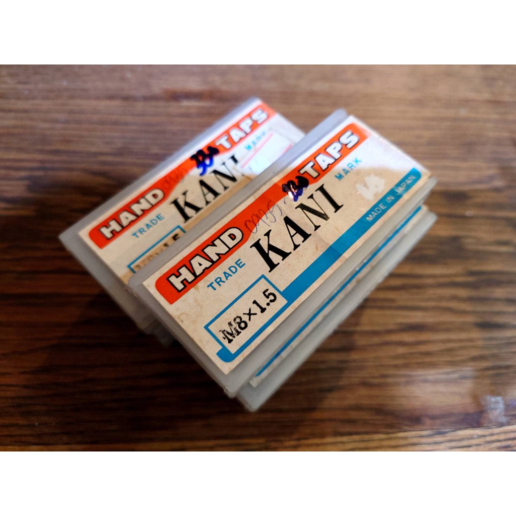 ดอกต๊าปเกลียว (3ตัว/ชุด) M8x1.5 ยี่ห้อ KANI made in Japan ต๊าปตัวผู้เกลียวมิล  ดอกต๊าปชุด  #ออกใบกำก