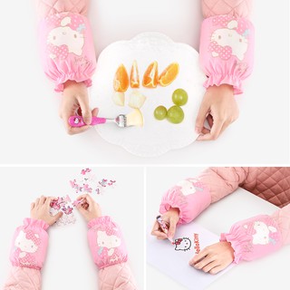 Hello Kitty Girls Sleeve Small Protective Sleeve Waterproof Painting Anti-Dirty Girl Cute Child Baby Toddler Child Sleev