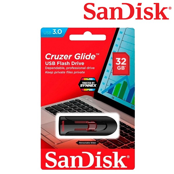 Sandisk CRUZER GLIDE 32GB USB 3.0 Flash Drive (SDCZ600_032G_G35) เมมโมรี่  การ์ด แซนดิส แฟลซไดร์ฟ รับประกัน 5 ปี | Shopee Thailand