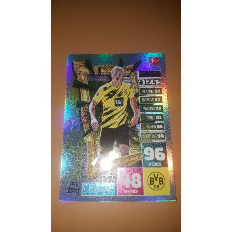 2021/22 Topps Match Attax EXTRA LE30 Erling Haaland Limited Card - Borussia Dortmund