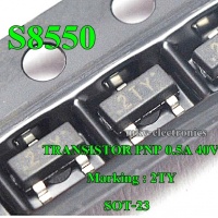 (20ตัว) S8550 , 8550 , 2TY , SOT-23 ,  TRANSISTOR (PNP) 0.5A 40V(รหัสสินค้า M01097)