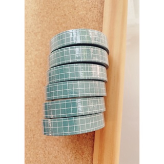 💚 GREEN GRID SKINNY WASHI TAPE 💚 วาชิเทป เทป ลาย ตาราง สีเขียว