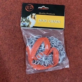 (โค้ดส่งฟรีหน้าร้าน) (มีราคาส่ง) โซ่จูงสัตว์ โซ่ล่ามสัตว์ หมา แมว สุนัขพันธุ์เล็ก ยาว 1.50 เมตร