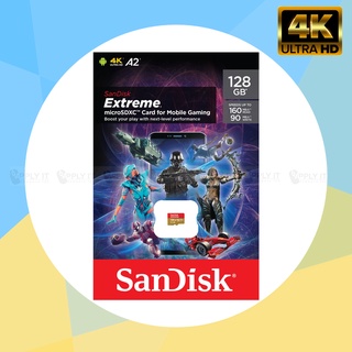 เมมโมรี่การ์ด Micro SD Card 128GB Sandisk Extreme (160MB. CL10) ของแท้