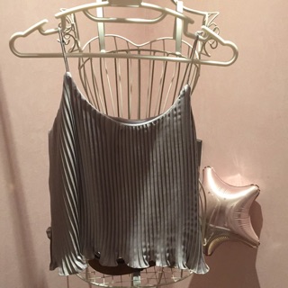 Pleat me top #grey