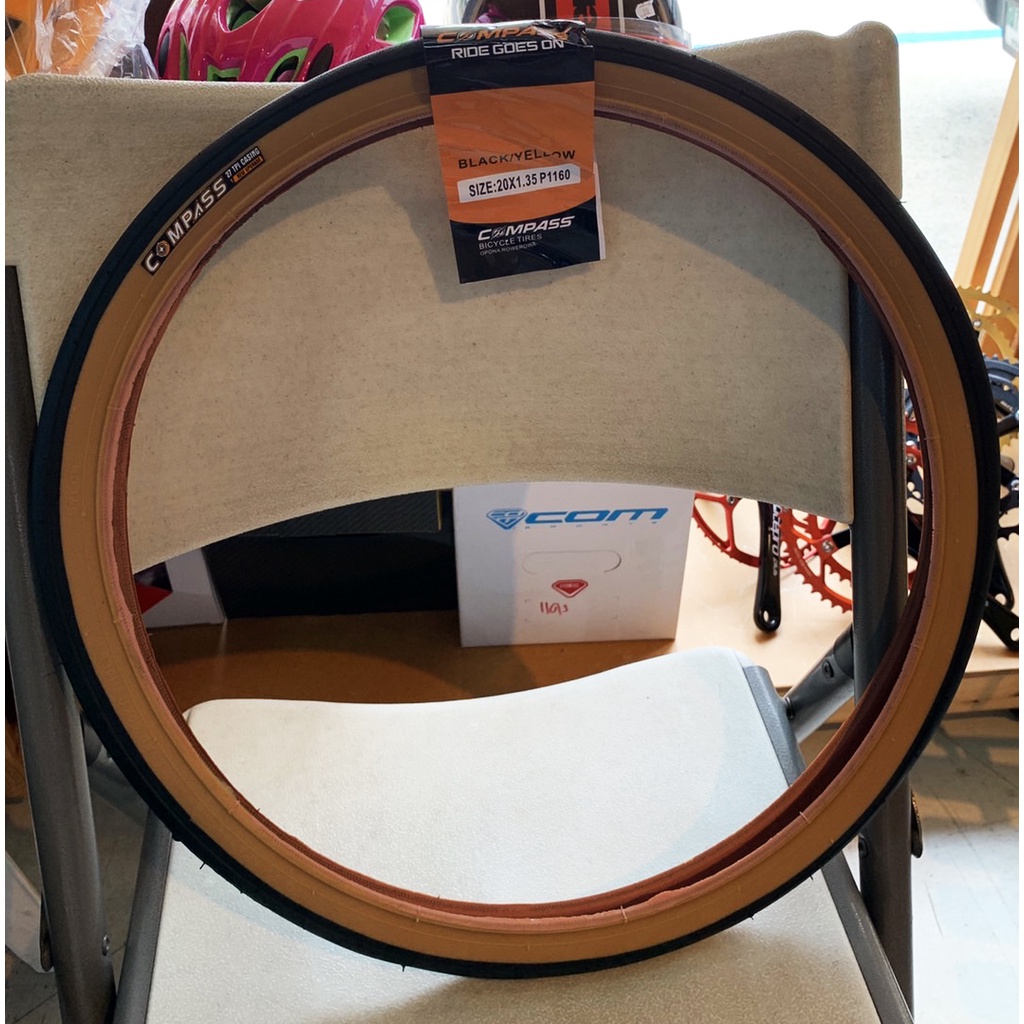ยางนอก COMPASS 20x1.35 (406) ขอบลวด