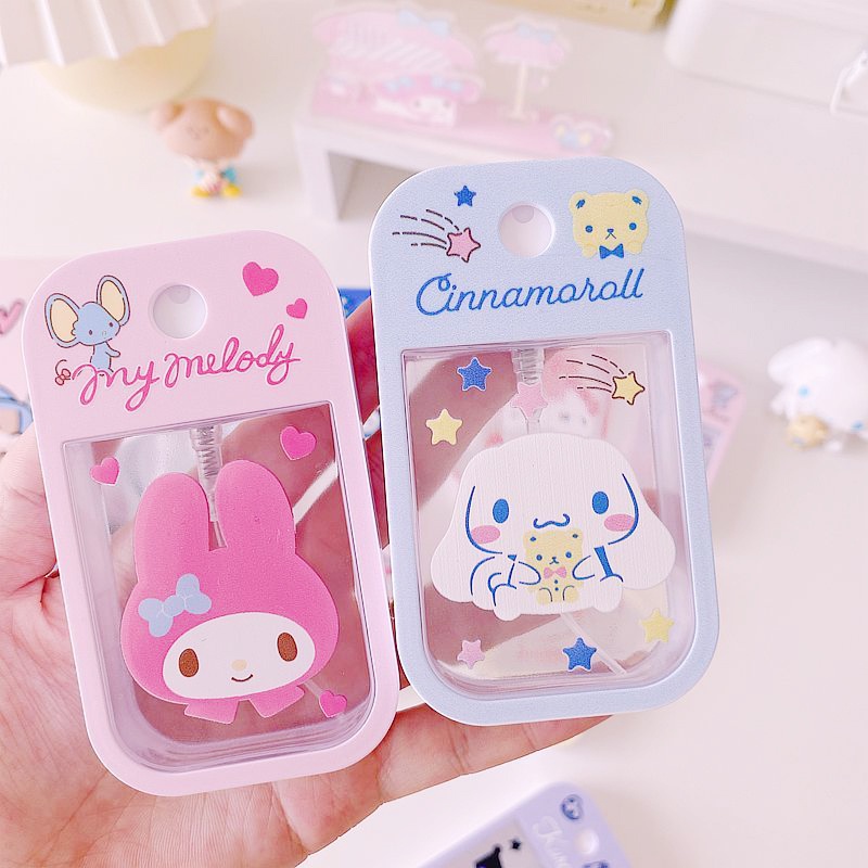 (ฟรีช่อง) ขวดสเปรย์น้ําหอมแอลกอฮอล์ เจลล้างมือ แบบพกพา ลายการ์ตูนน่ารัก ขนาด 45 มล.