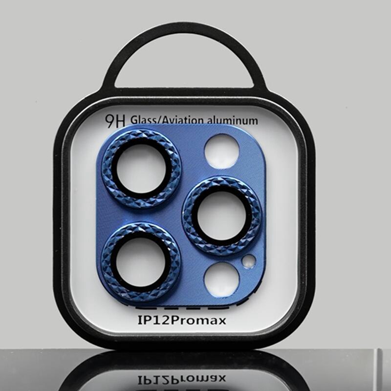 ฟิล์มกระจกนิรภัยกันรอยหน้าจอกล้อง โลหะ 3D สําหรับ iPhone 13 Pro max 13 Mini 11 12 13pro max 12 13pro #5