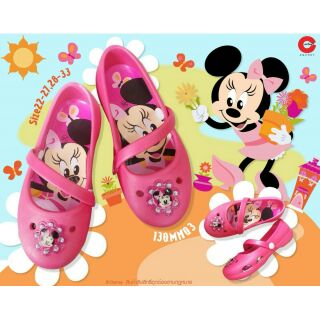 รองเท้าเด็ก Minnie ลิขสิทธิ์แท้จาก Disney สีชมพู