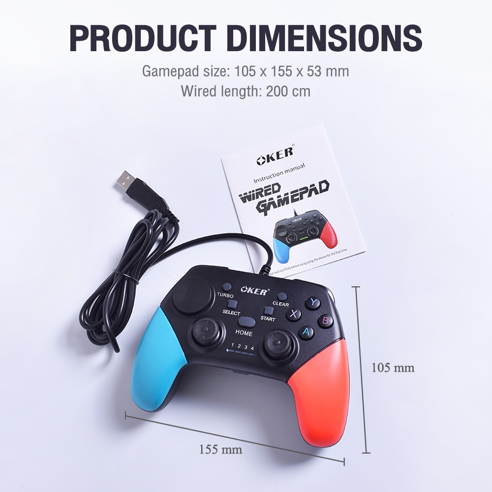 🆕มาใหม่ 🚀ส่งเร็ว🚀 OKER JOY USB G9 WIRED GAMEPAD Joystick จอยเกมส์ จอยเกม รองรับหลายระบบ GAMING #DM 9
