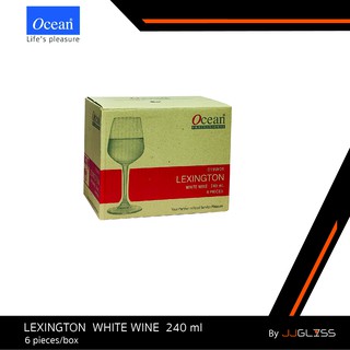 JJGLASS - (Ocean) 1019W08 - แก้ว Ocean Glass โอเชี่ยนกลาส รุ่น Lexington White Wine 8 1/2 oz. (240 ml.) บรรจุ 6 ใบ