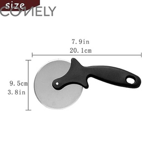 COMELY ที่ตัดพิซซ่า มีดตัดพิซซ่า แป้ง พาย ด้ามพลาสติก ลูกกลิ้งเดี่ยว 1 ชิ้น Pizza Cutter