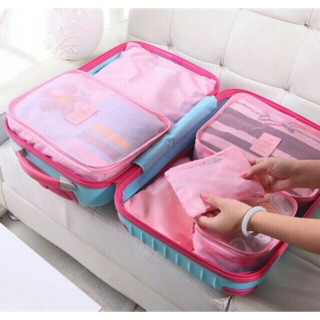 New พร้อมส่ง 👗👛     GUC🔥กระเป๋าจัดระเบียบเซต6ชิ้น(GUC-B109)