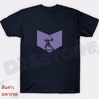 เสื้อยืดผ้าฝ้ายพิมพ์ลายแฟชั่น เสื้อยืด พิมพ์ลาย Hawkeye Clint Barton Kate Bishop Marvel avengers Hawkeye series