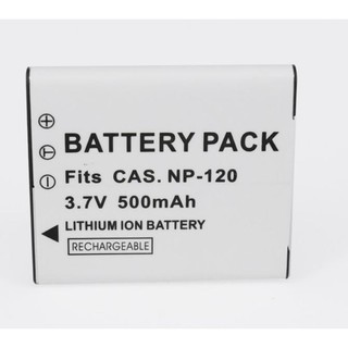 แบตกล้องคาซิโอรุ่น CASIO CNP-120 สำหรับกล้อง CASIO EX-S200 EX-ZS10(white)   รายละเอียดสินค้า CNP-120 แบตเตอรี่สำหรับกล้อ