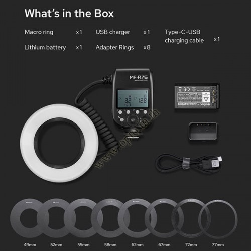 Godox MF-R76 Macro Ring Flash ริงแฟลชมาโคร 76W