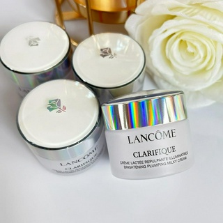 Lancome Clarifique Brightening Plumping Milky Cream  15ml ช่วยฟื้นประสิทธิภาพการบำรุงผิวช่วงหลับพักผ่อน ให้ผิวอิ่มน้ำ เป