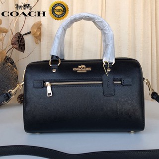 🎄พร้อมส่ง🌟Coach กระเป๋าถือผู้หญิงแฟชั่นกระเป๋าสะพายไหล่ข้างเดียวลายปาล์มหนังความจุขนาดใหญ่ในสต็อก 79946