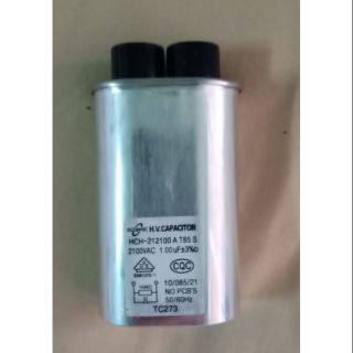 Capacitor คาปาไมโครเวฟ 1.0uF 2100VAC คาปาซิเตอร์ 2+2