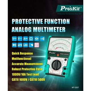 PRO'S KIT (TAIWAN) MT-2207 มัลติมิเตอร์ คุณภาพเยี่ยม สเปคดี วัดคาปาได้ มาตรฐาน iso9001 / IEC ของแท้ 100%