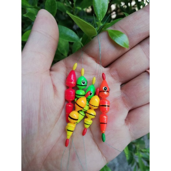 ทุ่นตก​กุ้ง​ ทุ่นทรงหนอน 9ท่อน 6mm งานแฮนด์เมด​ผลิต​จาก​โฟม​นาโน