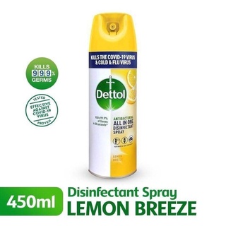 Dettol spray morning dew (สีเขียว) และ Dettol Spray Crisp Breeze (สีฟ้า) มี 2 ขนาด 450 ml. 220 ml. สินค้าของมาเลเซีย