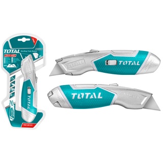 Total มีดคัตเตอร์ อเนกประสงค์ พร้อมใบมีด 6ใบ รุ่นงานหนัก รุ่นTG5126101 ( Utility Knife )