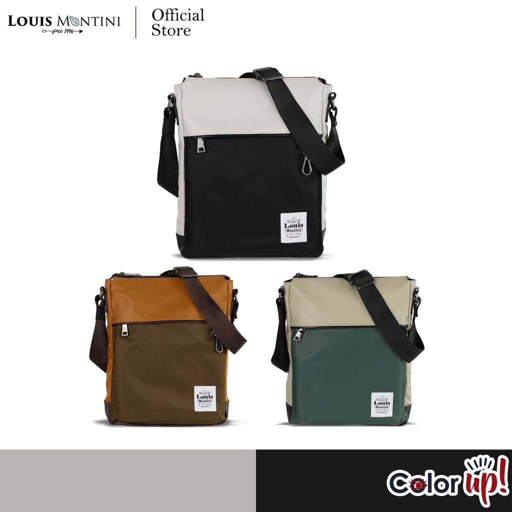 Louis Montini (Color Up) กระเป๋าสะพายข้าง ผ้าไนล่อน Shoulder Bag BSD02
