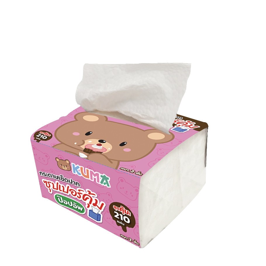 คุมะ Kuma กระดาษทิชชู่ รุ่นป๊อปอัพ  (12ห่อ)