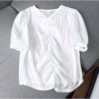 เฉพาะไลฟ์สดเสื้อทรงเกาหลีชิคๆ ผ้าไม่หนาใส่สบาย