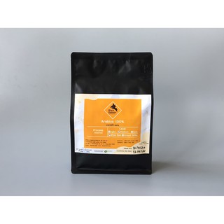 เมล็ดกาแฟ อาราบิก้า / เอสเปรสโซ เบลน คั่วกลาง 250 g. ตราBlack Rabbits กาแฟน่าน