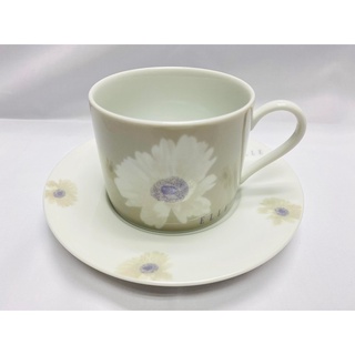 ELLE PARIS NIKKO FINECHINA JAPAN ชุดถ้วยกาแฟ น้ำชา ลายดอกไม้สไตล์ญี่ปุ่น