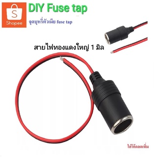 ปลั๊กจุดบุหรี่ตัวเมีย 12V/24V 120W