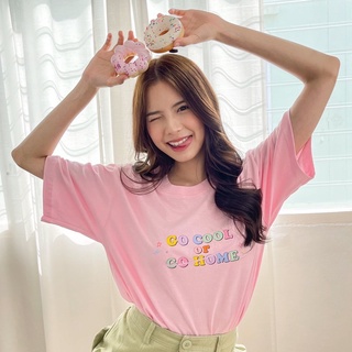 Bearcute🐻พร้อมส่ง!!! เสื้อโอเวอร์ไซส์ 🍒รุ่น COMFY COTTON🍓ลาย GO COOL 🎀