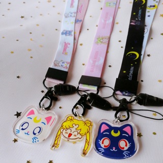 สายคล้องบัตร ลาย เซเลอร์มูน Sailor Moon (พร้อมส่ง)