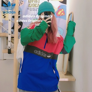 เสื้อคาร์ดิแกน มีฮู้ด ปักลายโลโก้ ADIDAS ของแท้ แบบเข้ารูป สําหรับผู้ชาย และผู้หญิง