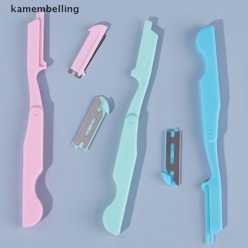 Kamedbelling Set 3 ชิ้น Handy Folding Eyebrow Razors
