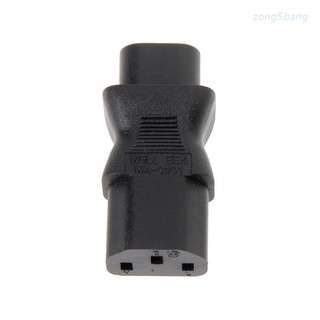 Zong อะแดปเตอร์แปลงปลั๊กไฟ IEC 320 C13 3-Pin Female To C8 2-Pin Male