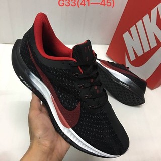 รองเท้าผ้าใบไนกั้ รองเท้าวิ่งNike ZoomX Pegasus Turbo Black-Red size 40-45 Free Box(New)