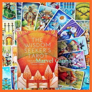 ไพ่ทาโรต์แบบคลาสสิก แนวภาพวาดศิลปะสื่อจิตวิญญาณ The Wisdom Seekers Tarot Gypsy Box Set