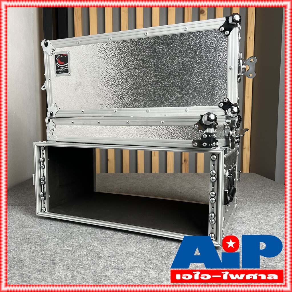 แร็ค COMPACT LA 4U RACK ไม้ผิวอลูมิเนียมสีเงิน ลึก 11นิ้ว LA4U แร็คเครื่องเสียง แร็คไม้ คอมแพ็ค LA-4