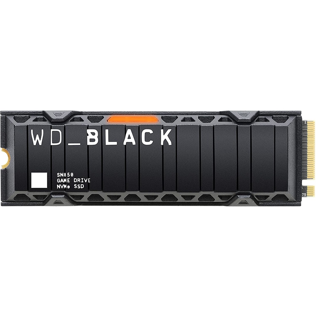 500GB SSD (เอสเอสดี) WD BLACK SN850 PCIe/NVMe WITH HEATSINK (WDS500G1XHE) ประกัน 5 ปี