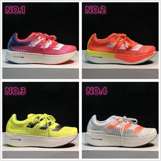 % 100 โรงงานโดยตรง 4 สี Adidas Adizero Adios Pro รองเท้าผ้าใบผู้ชายและผู้หญิงรองเท้าวิ่งมาราธอนกีฬารองเท้าแผ่นคาร์บอนรอง