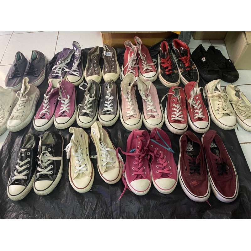 👟Converse & Vans ของแท้ เหมา20คู่ รองเท้ากระสอบ ยกกระสอบ✨