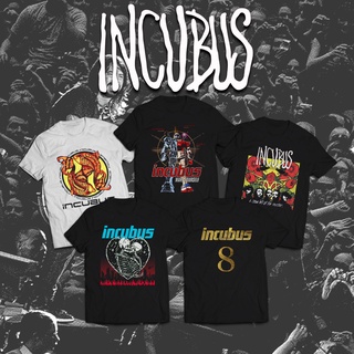 T-shirt  เสื้อยืด พิมพ์ลายวงร็อค Incubus Series DTG CornitS-5XL