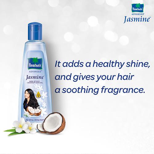 Parachute Advansed Jasmine Coconut Hair Oil 190 ml น้ำมันมะพร้าวผสมดอกมะลิ
